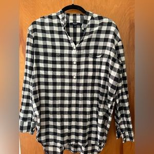 Oversized Plaid Madewell shirt
